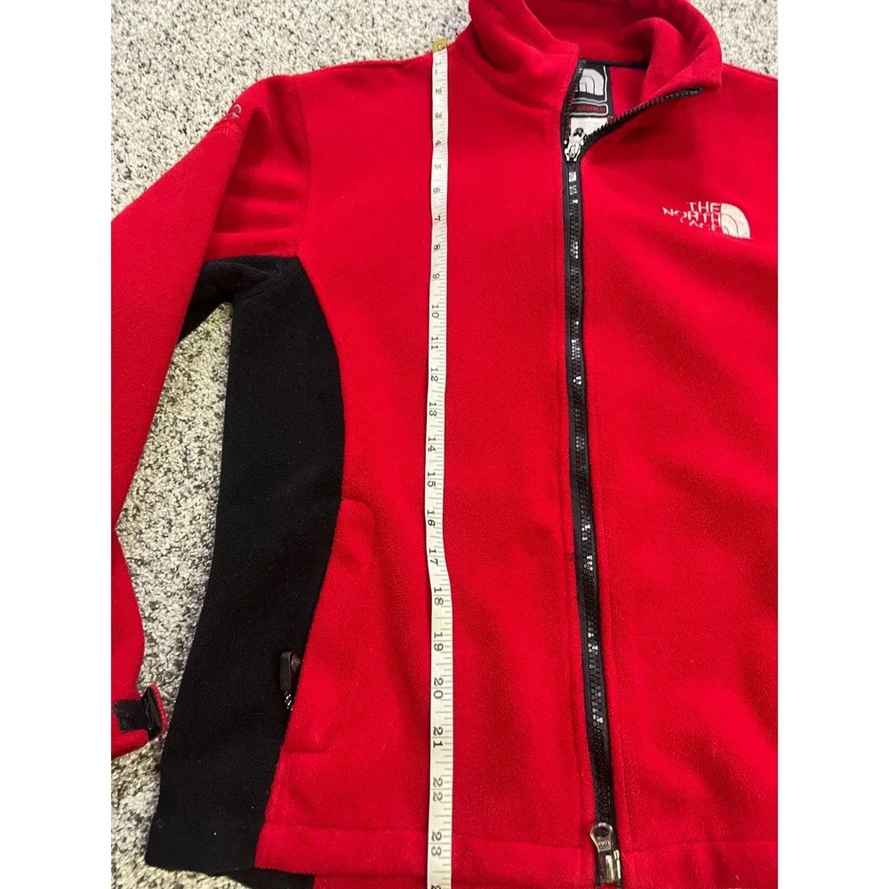 The North Face Summit Windstopper Fleece Jacket Mens L Red Black Hiking Gorpcore